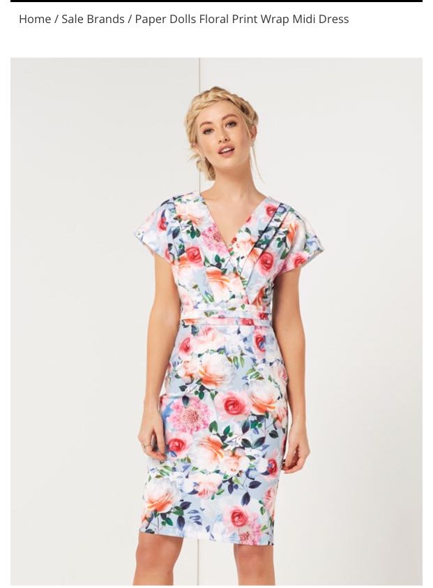 Bn Paper Dolls Floral Print Wrap Dress Women S Fashion Clothes