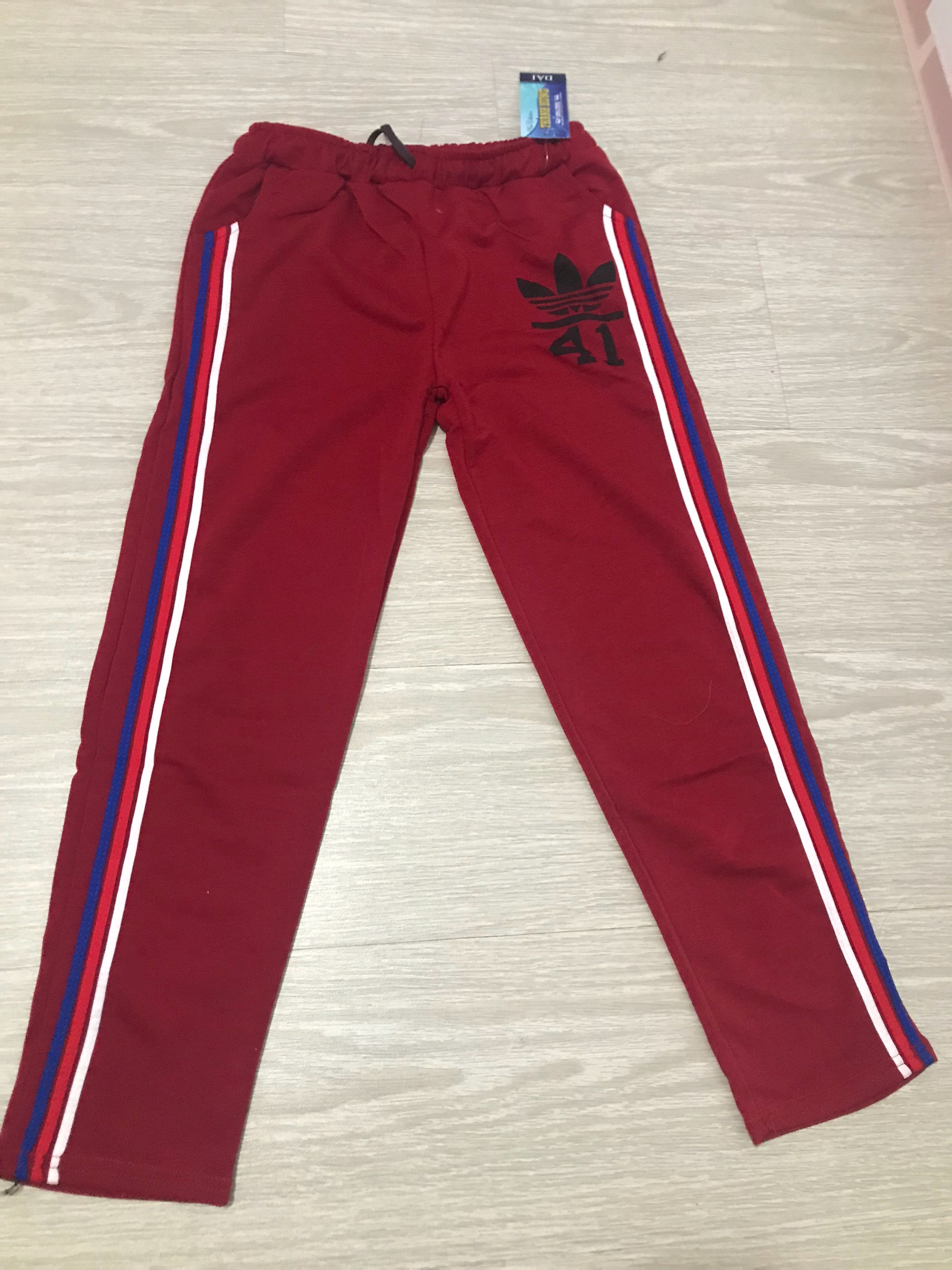 Brand new adidas dark red sport pants Women s Fashion Bottoms