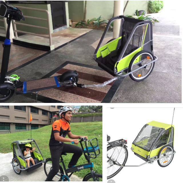 btwin bike trailer