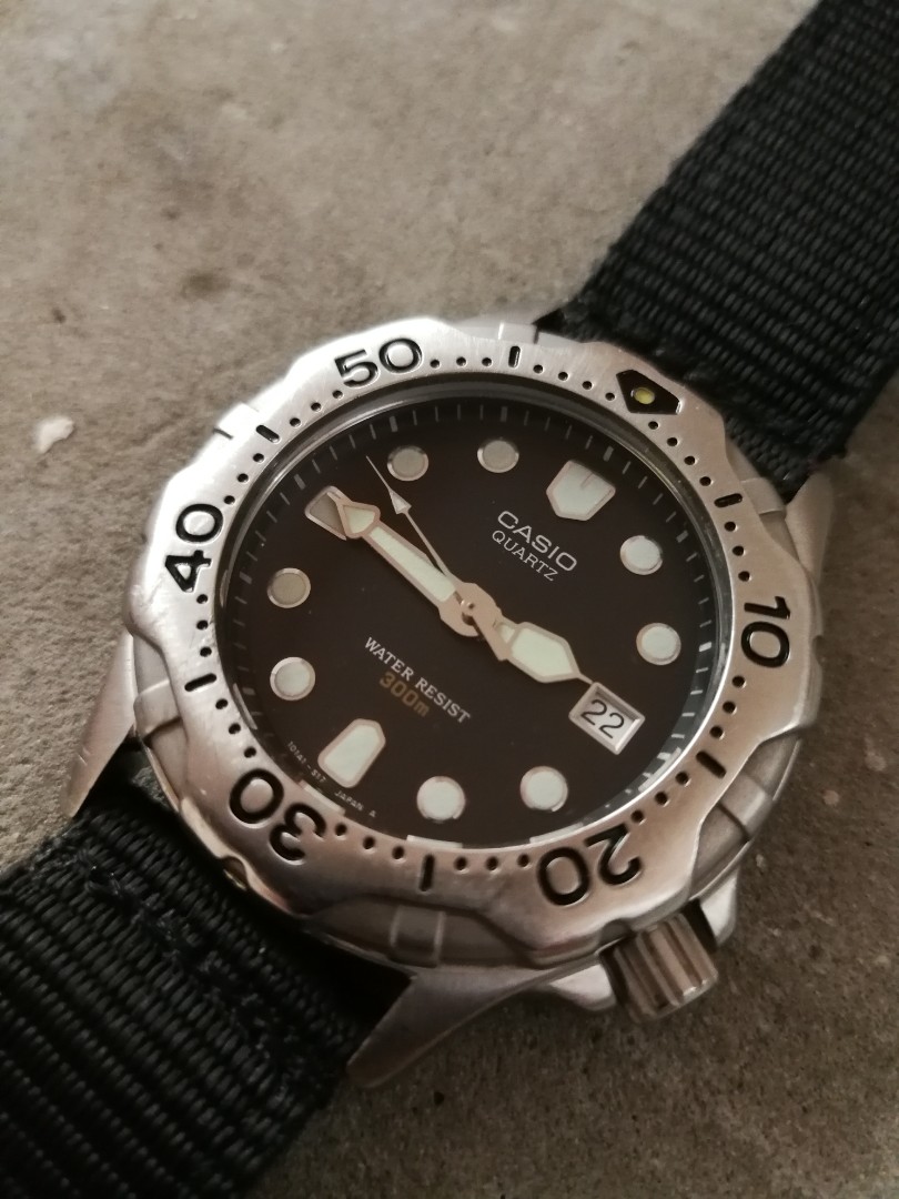 Casio 300m Diver Quartz Watch, Men's 