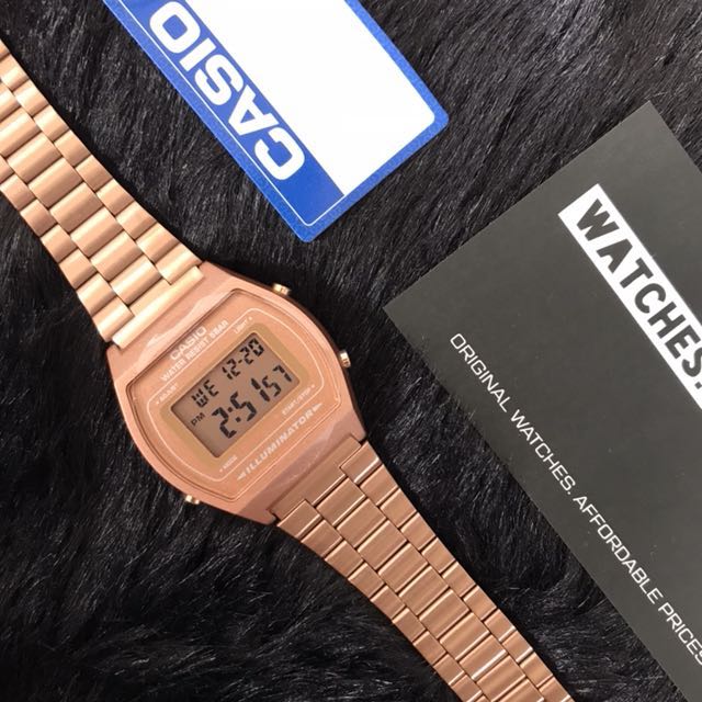 casio b640 rose gold