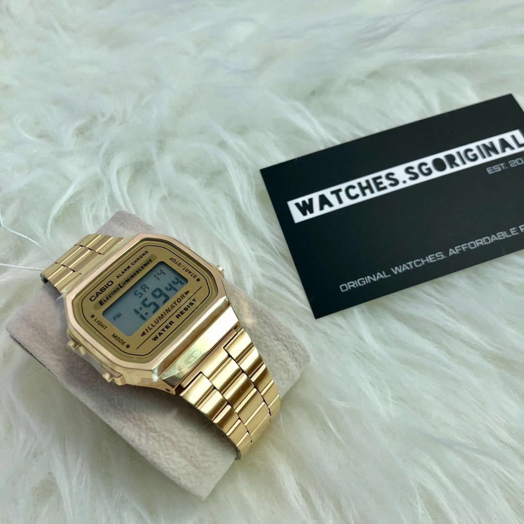 casio a168 rose gold
