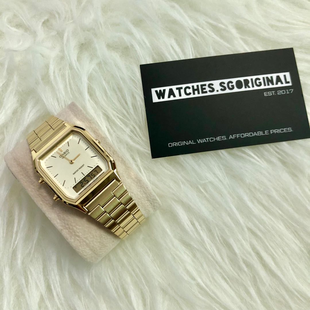 Casio aq 230 cheap gold price