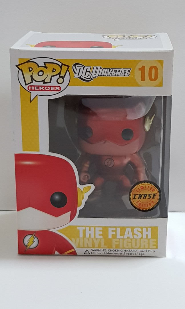 Funko POP DC The Flash #10 Metallic Chase Version (Retired Yellow Box ...