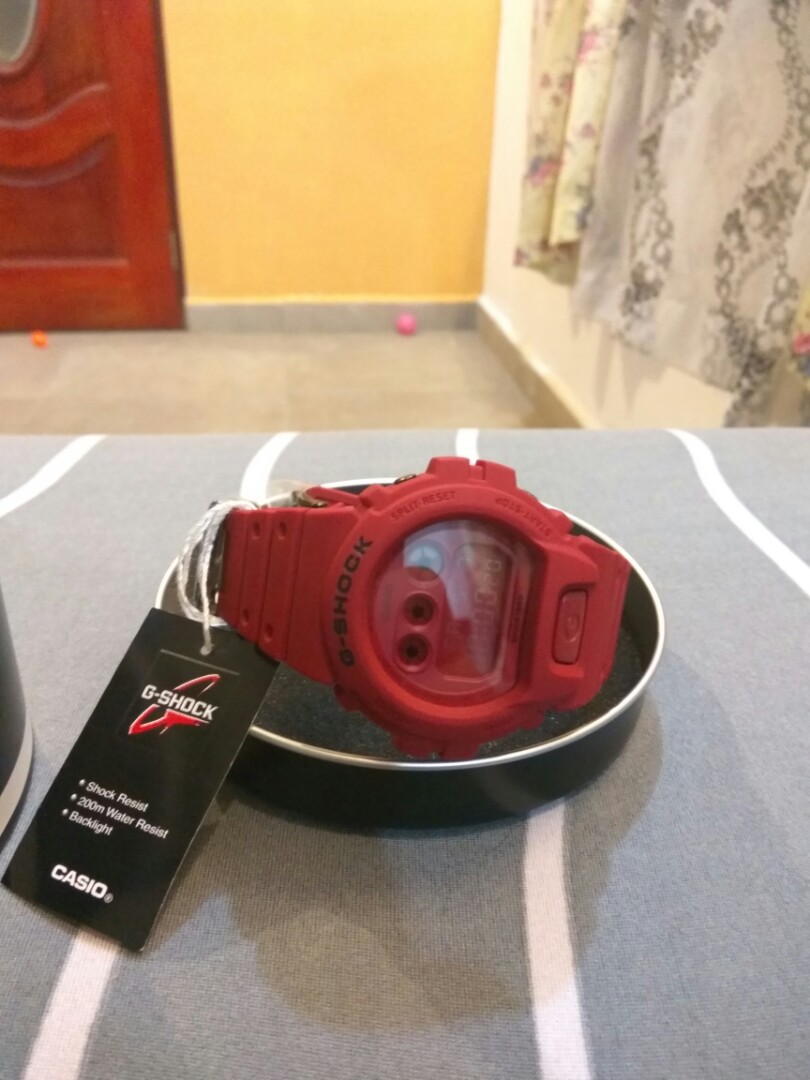 G SHOCK DW6900 Red Out
