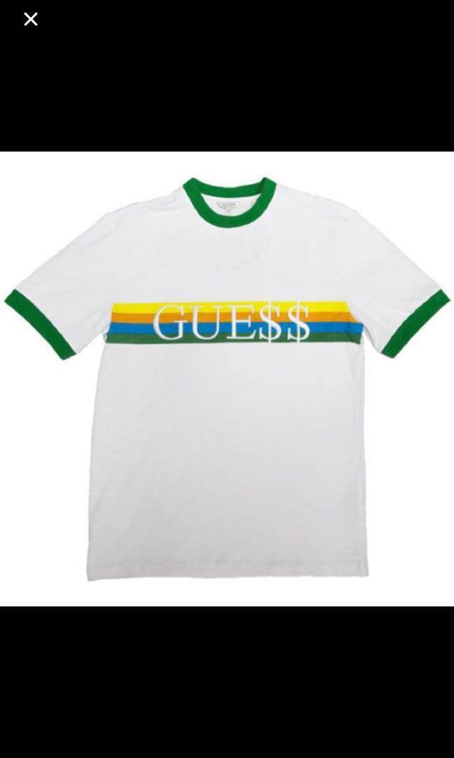 GUESS x ASAP ROCKY Ringer Tee Men s Fashion Tops Sets Tshirts Polo Shirts on Carousell