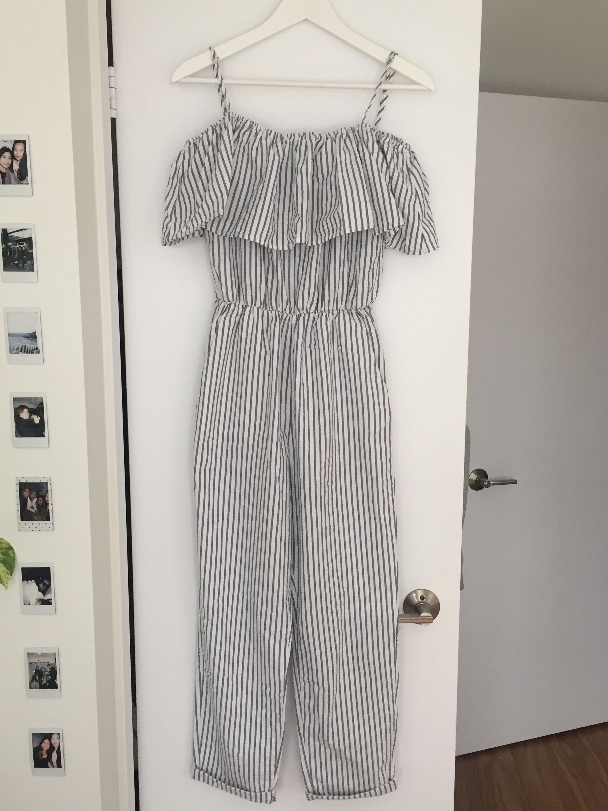 H&m jumpsuit shop striped