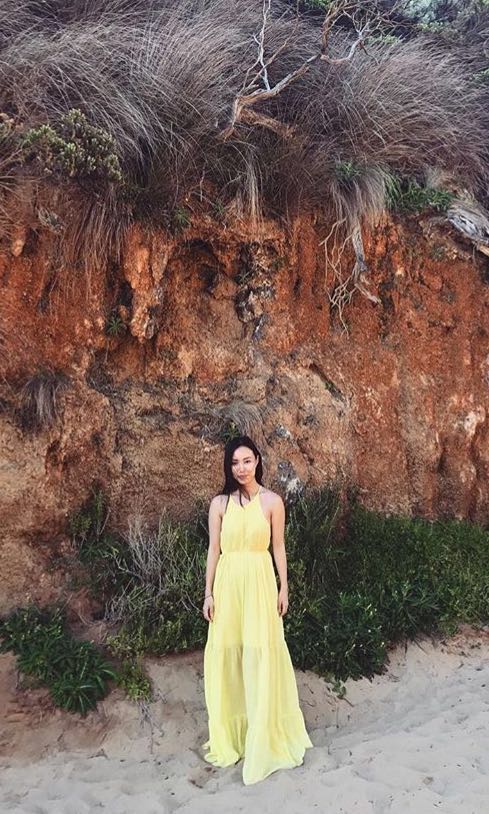 H&M hm chiffon maxi dress, Women's Fashion, Muslimah Fashion