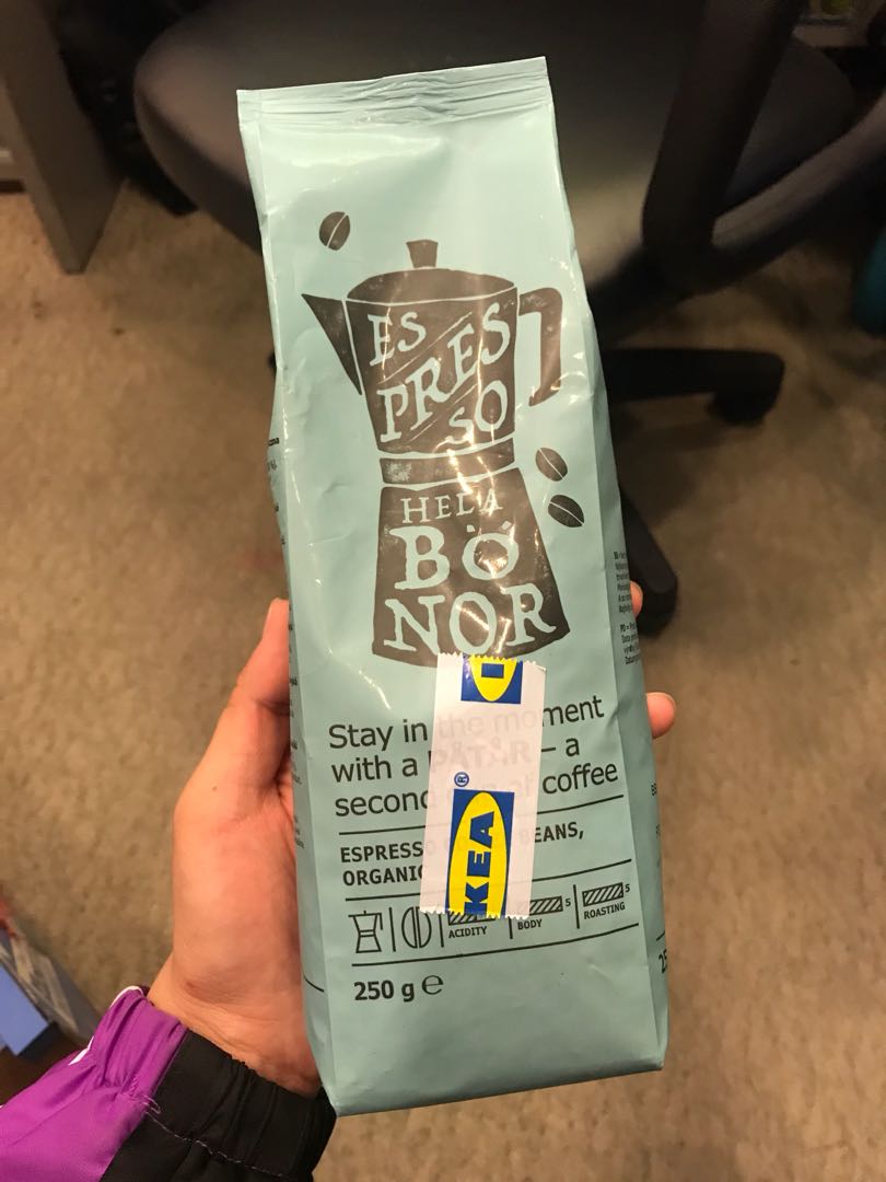 Ikea 咖啡豆espresso Hela Bonor 250g 嘢食 嘢飲 飲料 Carousell