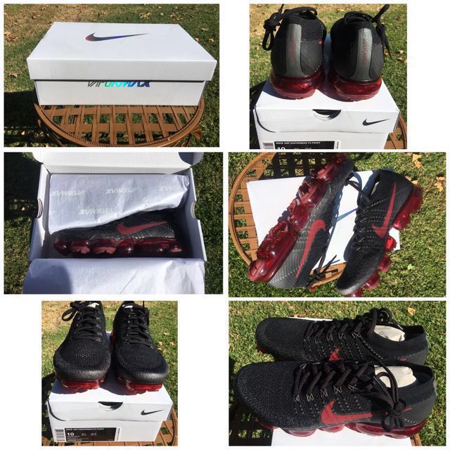 Mens black and hot sale red vapormax
