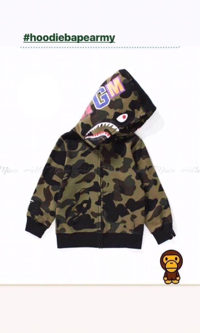 jaket hoodie bape