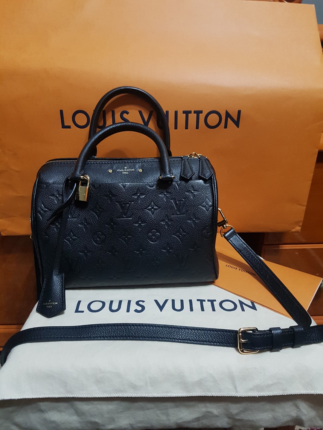 Louis Vuitton Empreinte Speedy Bandouliere 25 NM Noir