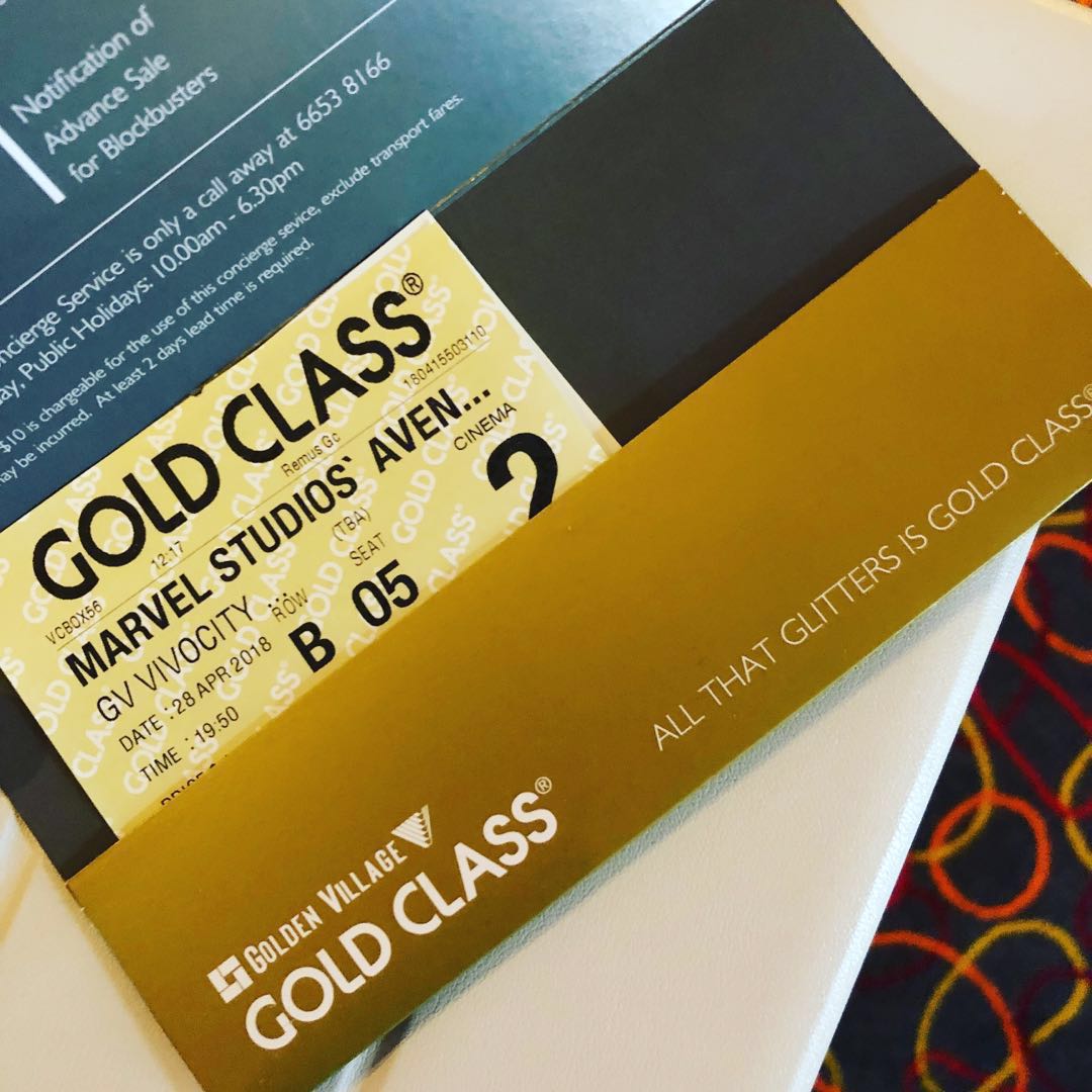 Marvel’s Avengers Gold Class Ticket, Tickets & Vouchers, Local