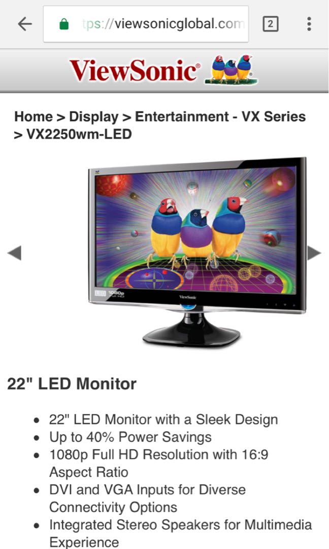 Monitor (Category: Monitor Screens) located in Singapore. Submitted by sober_moon (Listing ID 164808062, Image 2). Description: Condition is good Pick up at green line Eunos~ Bugis.