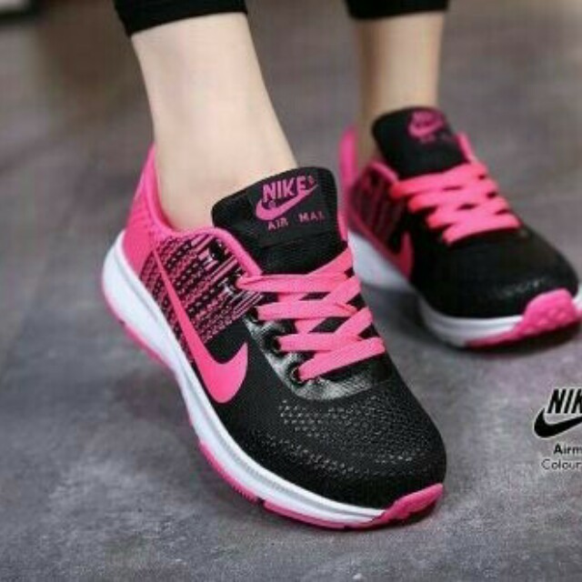 Sepatu Adidas Running Hitam Pink Olshop Fashion Olshop Wanita Di Carousell