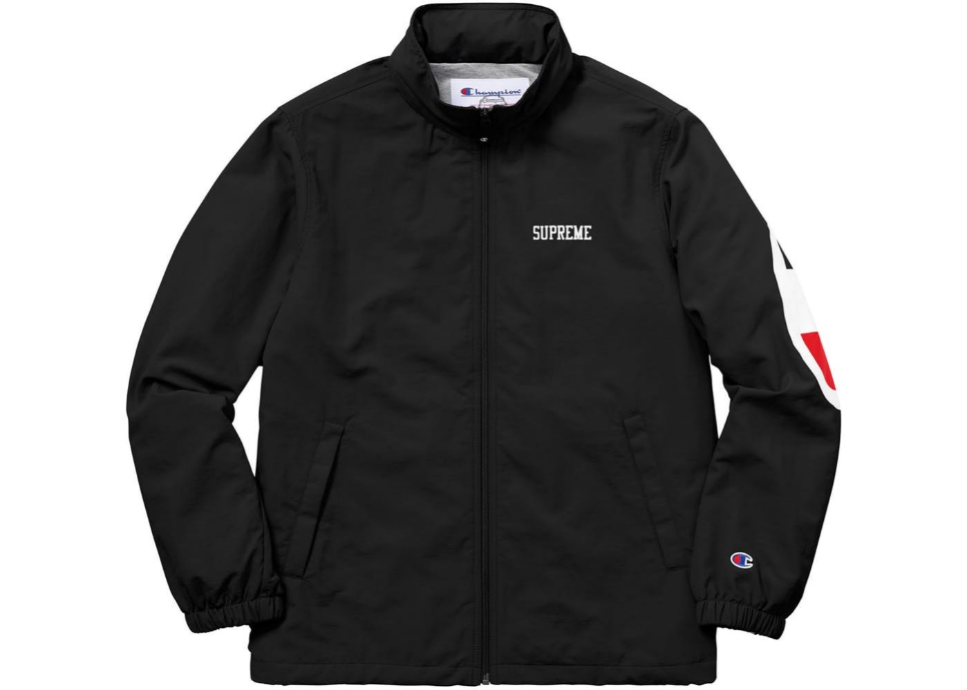 supreme champion track jacket black