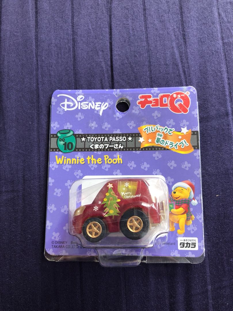 Takara Tomy Winnie The Pooh Xmas Choro Q (Pull Back Car), Hobbies & Toys,  Toys & Games on Carousell