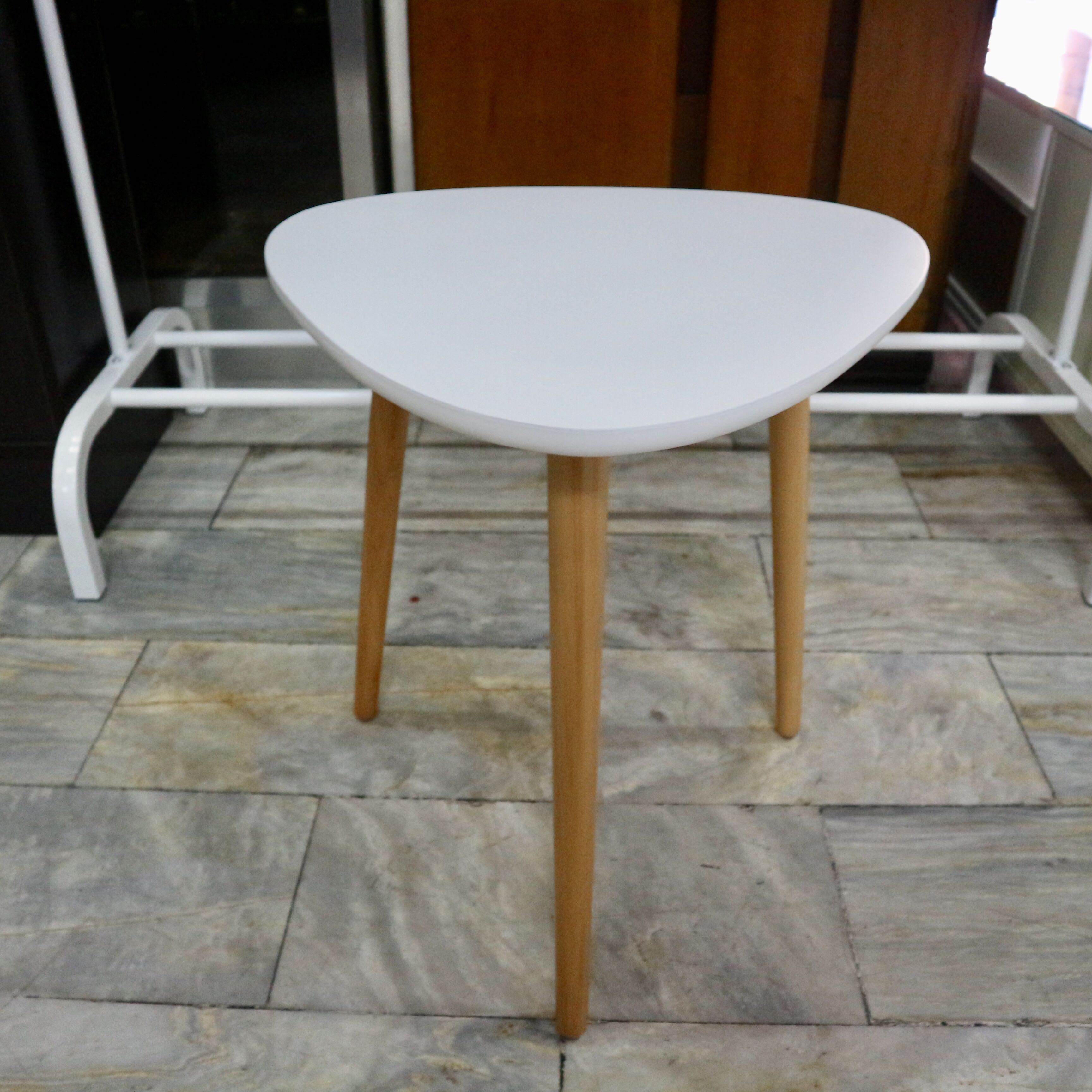 Triangle Side End Table For Lamp Cellphone Etc