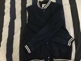 Navy Blue Varsity Jacket