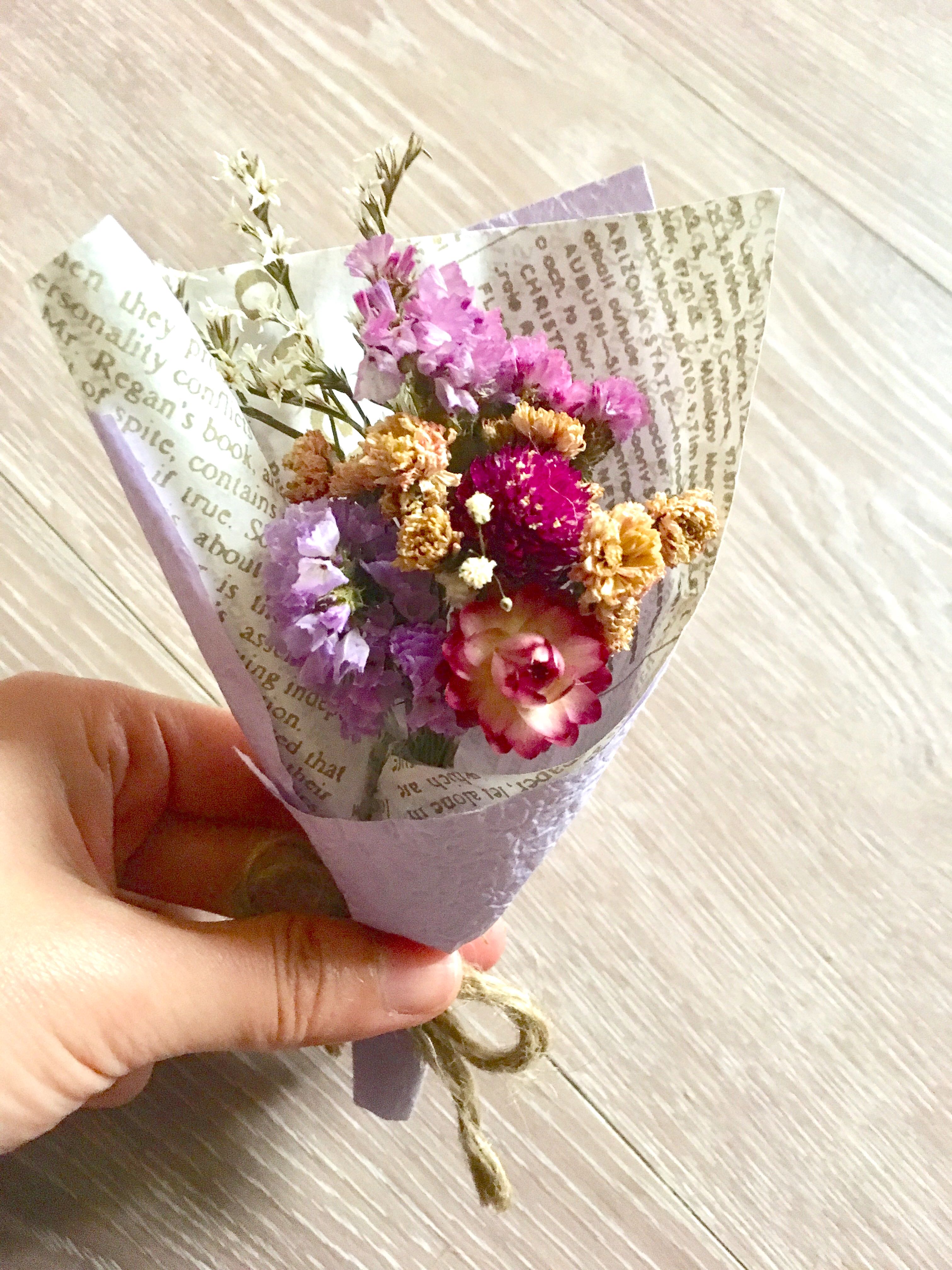 麦秆菊小花束/乾燥花/礼物/毕业/手作