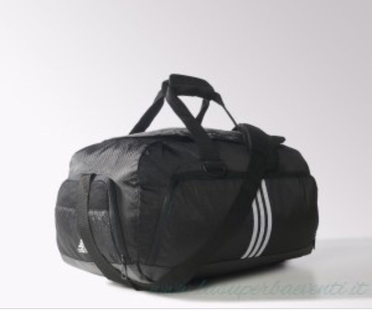 Adidas 3 stripe gym bag cheap