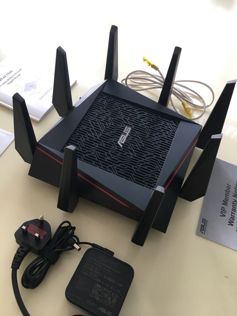 Asus RT-AC5300 Tri-band Gigabit Router 802.11ac, Computers & Tech ...