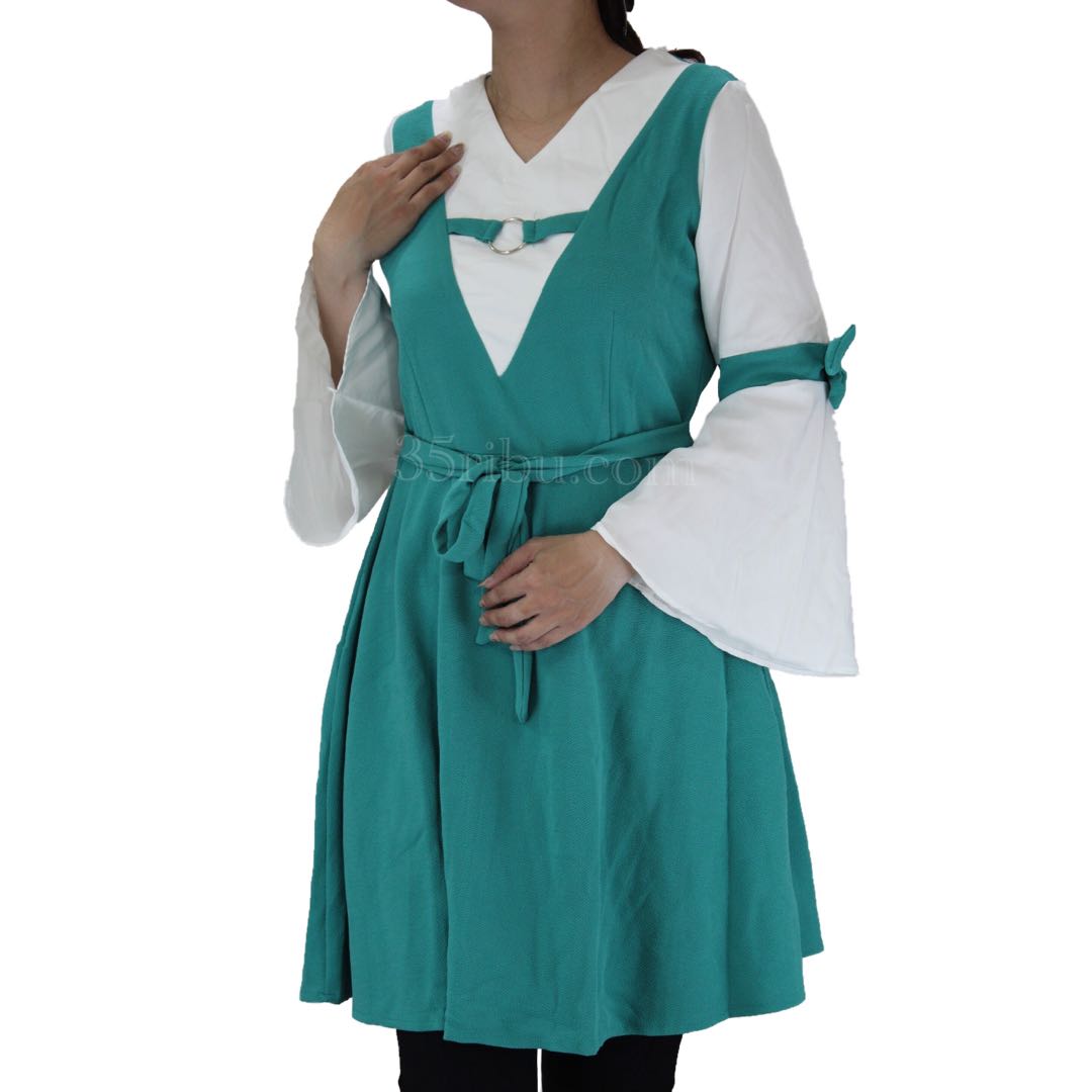 Atasan Tunik Wanita Muslim Muslimah Hijab Mdl Babydoll Tangan