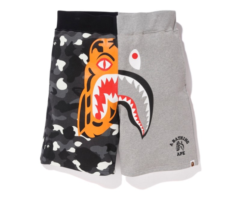 Gray bape shorts online