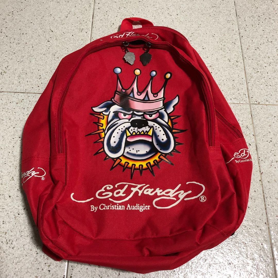 Ed Hardy Backpack, Women's Fashion, Bags & Wallets, Backpacks on Carousell