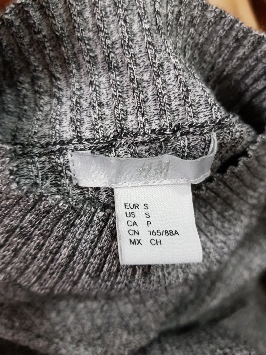 grey mock turtleneck sweater