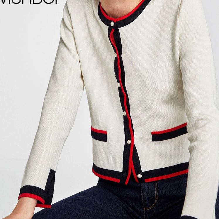 Gucci inspired cardigan, Women's Fashion, Tops, Blouses on Carousell