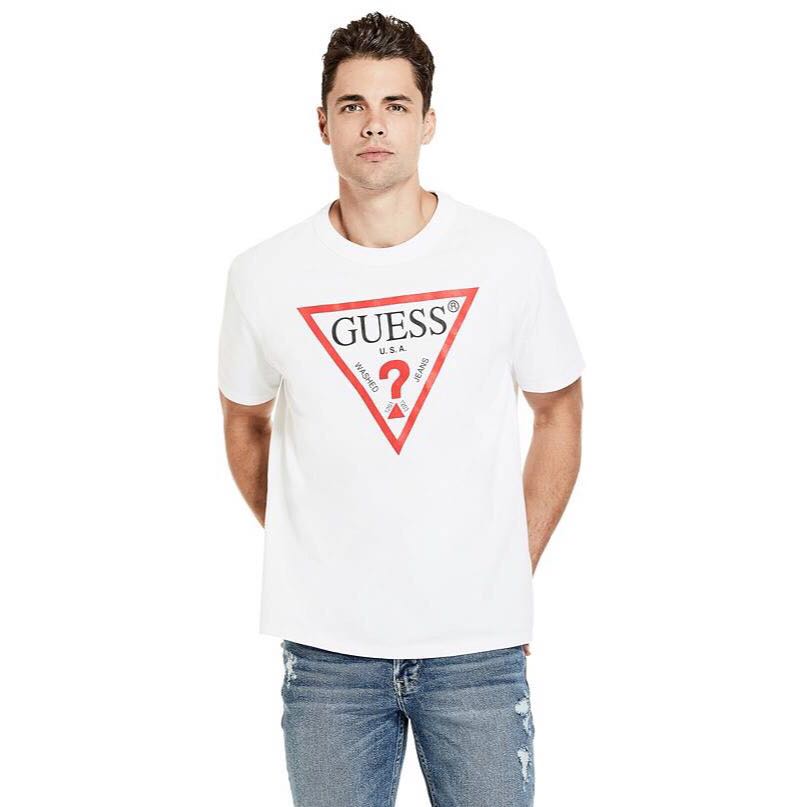 Guess originals oversized 2025 triangle logo tee