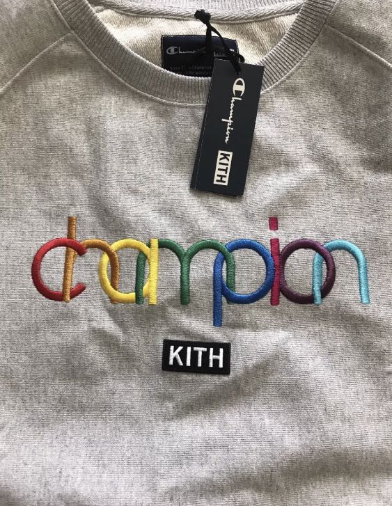 Kith x champion crewneck hotsell