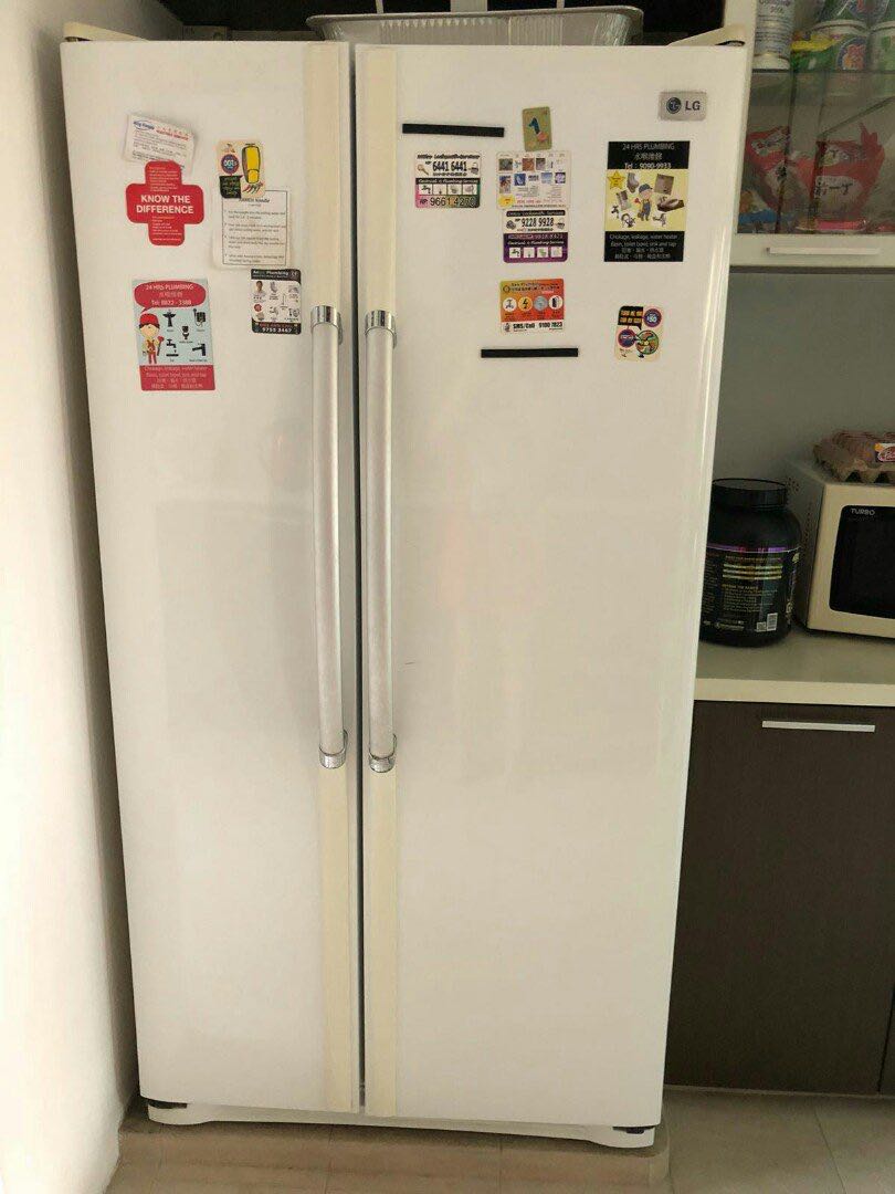 Donated Lg 2 Door Fridge Side By Side Door Refrigerator Home