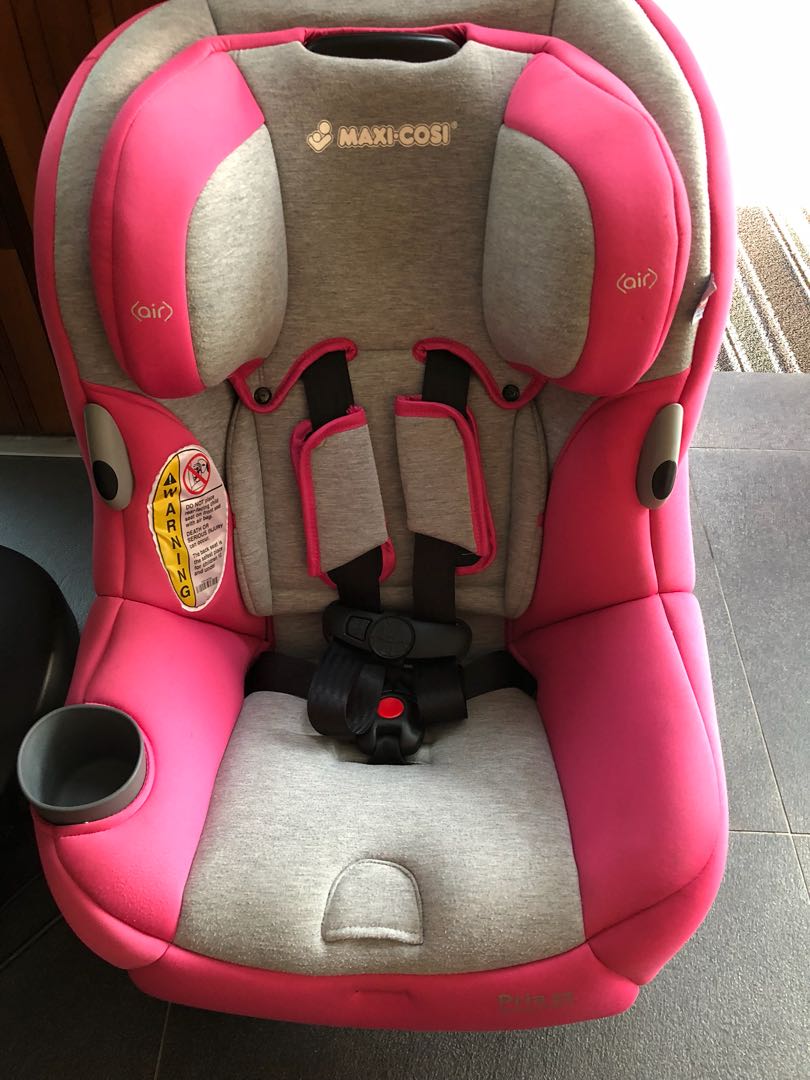 pink convertible car seat