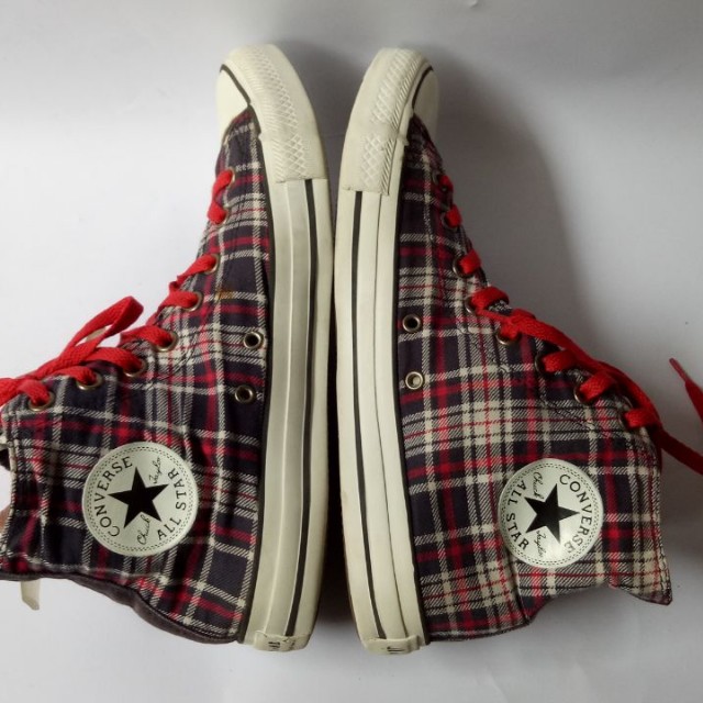 flannel converse shoes