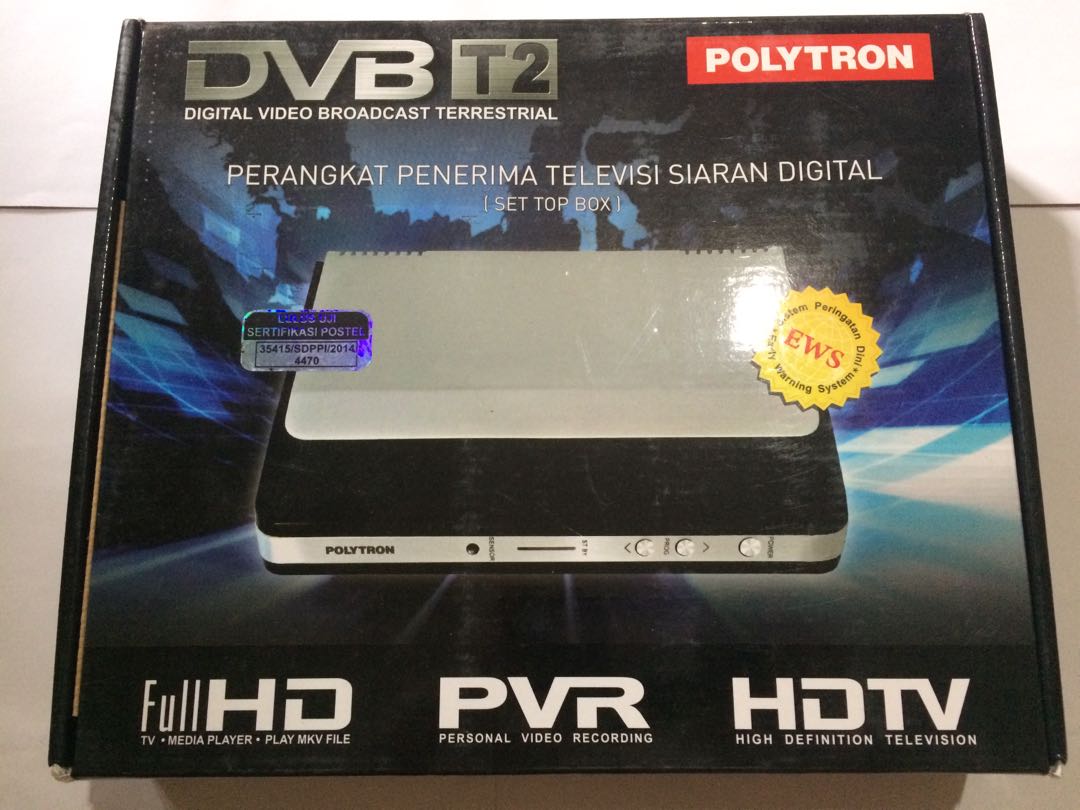 TVB Polytron T2 Set Top Box TV Receiver, Elektronik, Lainnya di Carousell