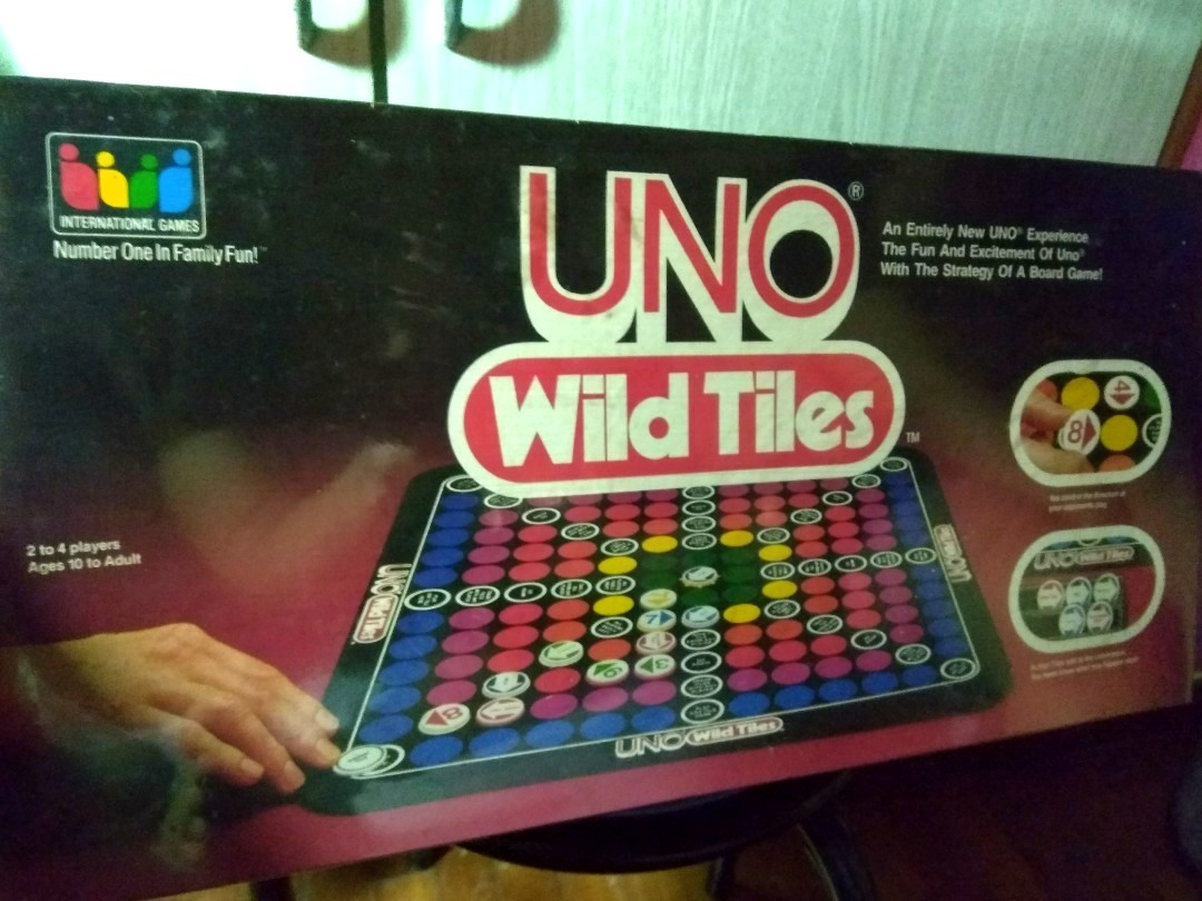 1984 Vintage UNO Wild Tiles Board Game, Hobbies & Toys, Toys & Games on