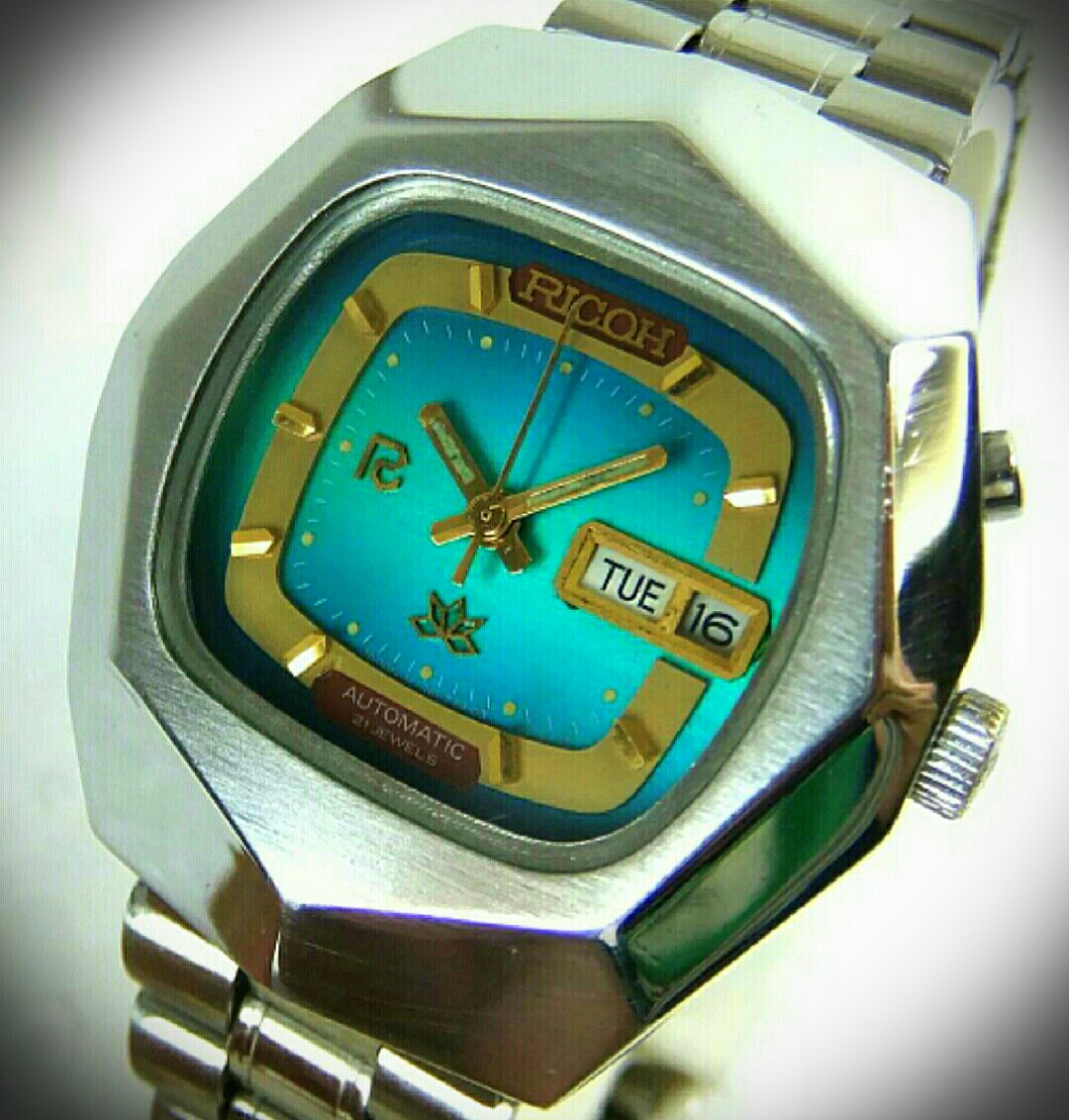 Ricoh crystal 21 jewels automatic on sale