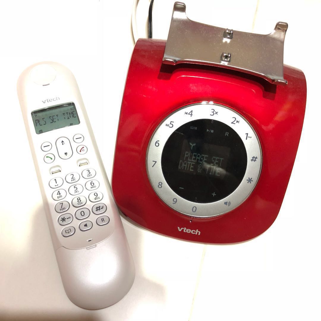 Vtech Retro Home Cordless Phone Vt2032rd Electronics Others On Carousell