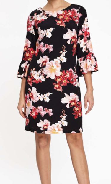 wallis flute sleeve dress