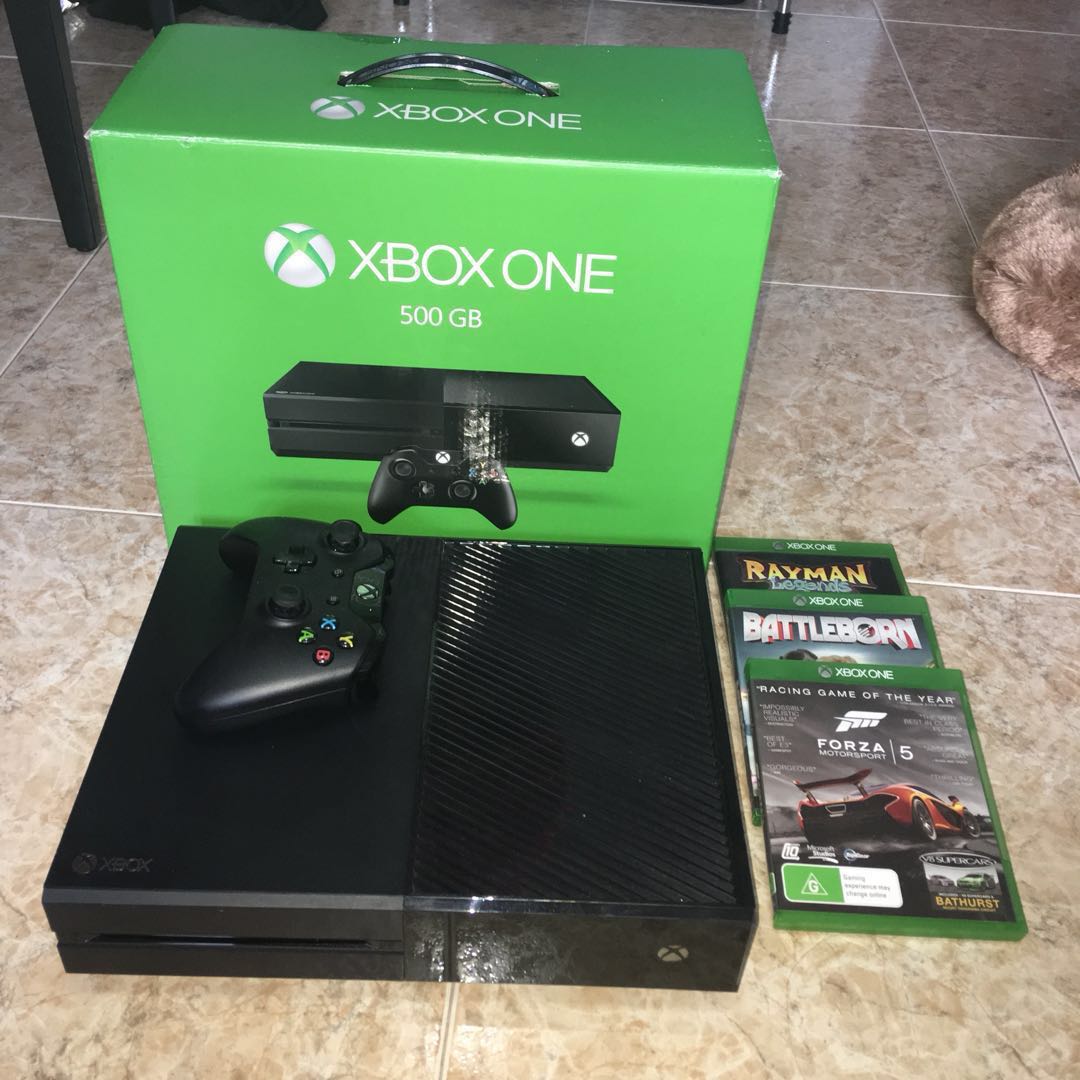 Xbox One 500gb 3 Games Toys Games Video Gaming Consoles On Carousell