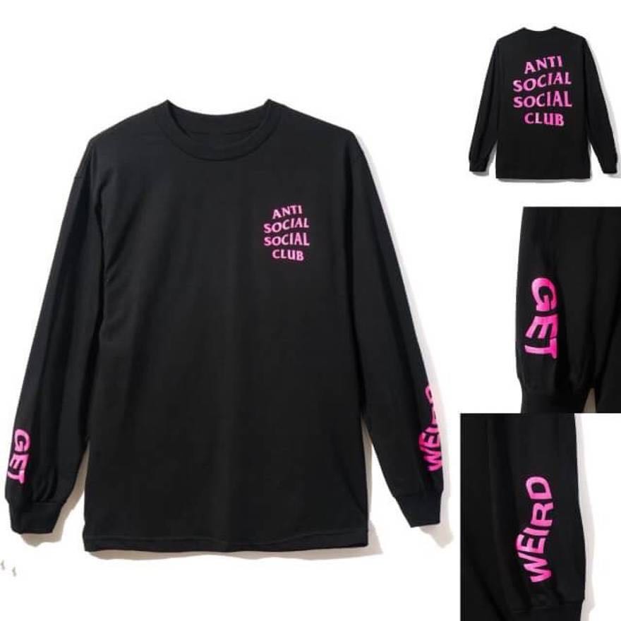 Antisocial Social Club Get Weird Black Long Sleeve Shirt