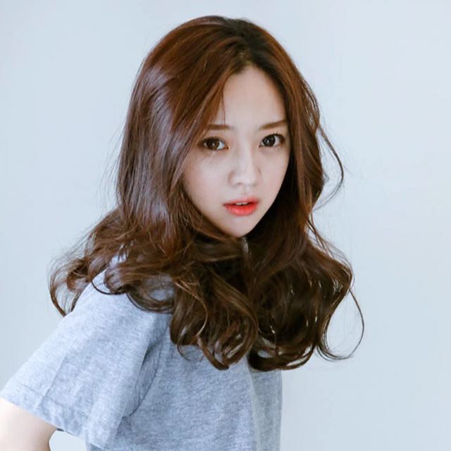 Best of Korean Ulzzang Honey Collagen curls mid length full wig, Women ...