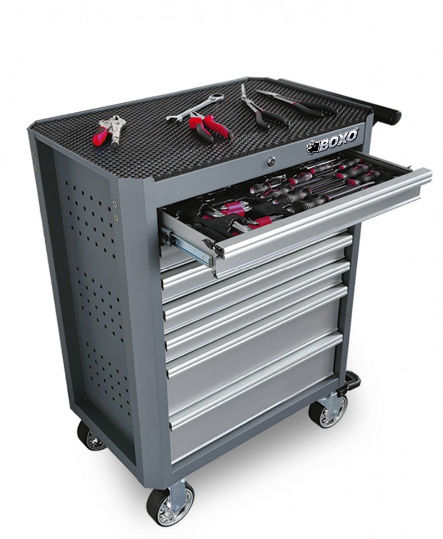 BOXO 7 drawer tool c/w 323 tools set, Car Accessories