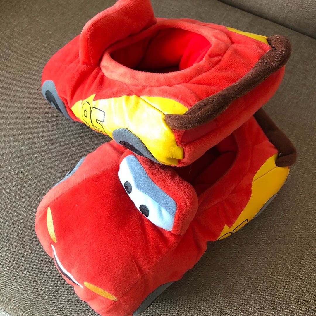 Brand New Disney Cars Lightning McQueen Kids Bedroom Slippers, Babies & Kids, Babies & Kids