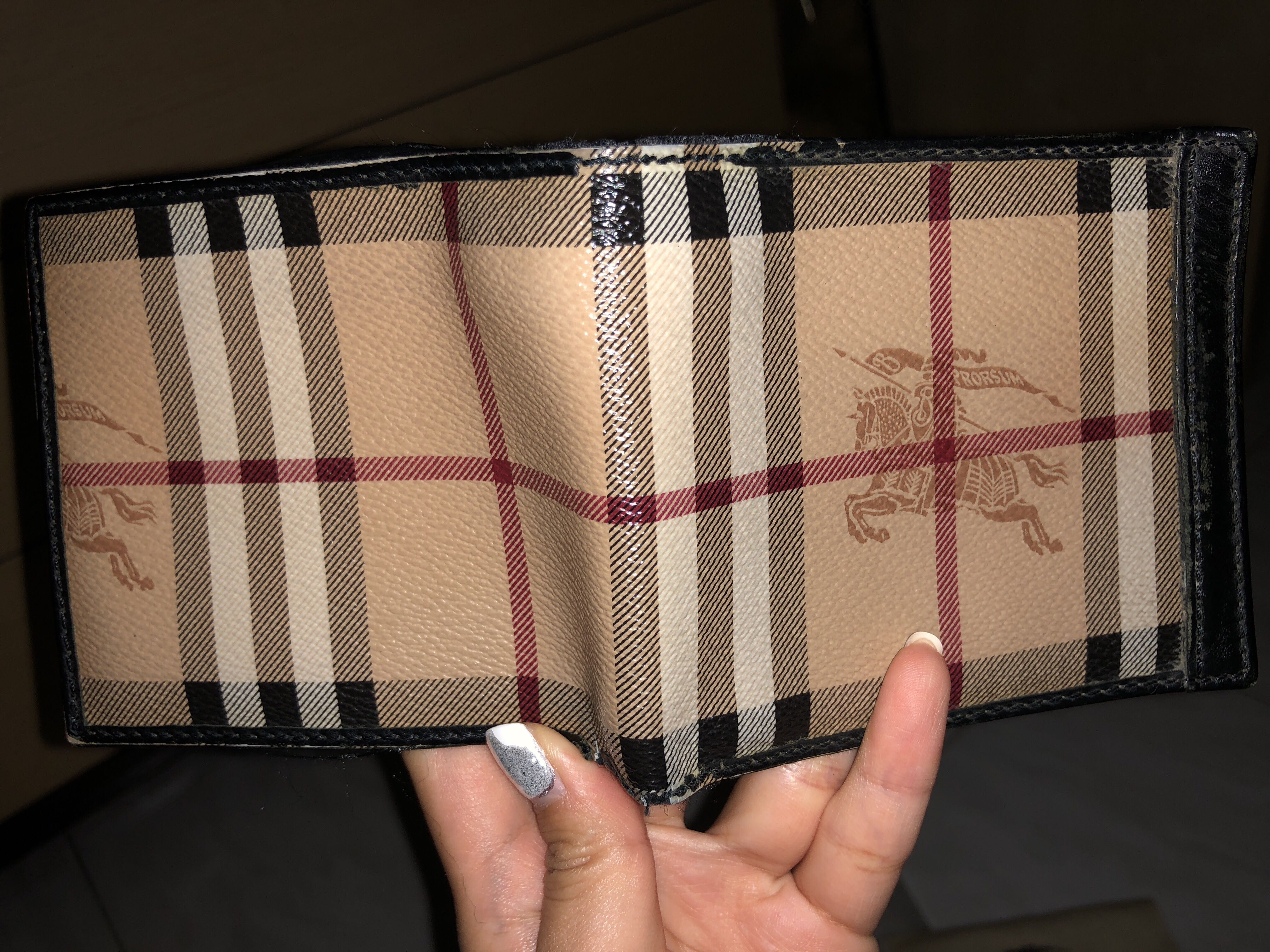 Burberry mens wallet clearance clearance