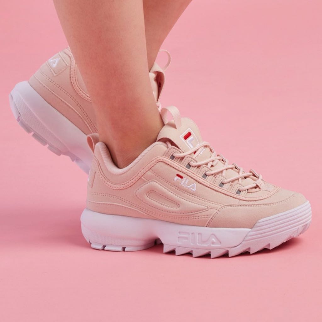 fila shoes baby pink