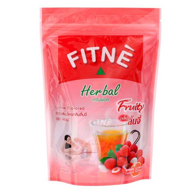 FITNE Herbal Infusion Fruity Tea Lychee Flavored, Health & Nutrition