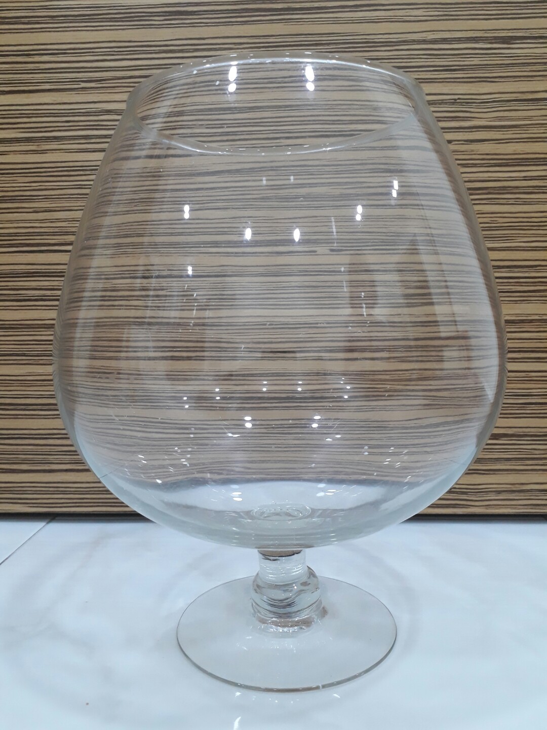 Giant Wine Glass Decorate Into Mini Garden House Furniture